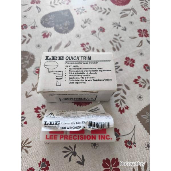 Lee Quick Trim de luxe (universel) + matrice Lee Quick Trim Die pour 308w
