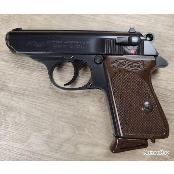 Pistolet compact WALTHER mod�le PPK - Cal .22 LR - Ulm 1973 (Occasion)