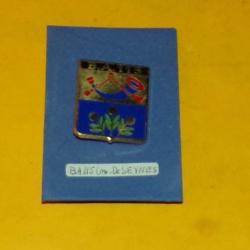 Base A&eacute;rienne 115, ORANGE &eacute;cu dor&eacute; bleu 3 fleurs cor bleu orange  , FABRICANT BOUSSEMART&nbsp;,HOMOLOGATI