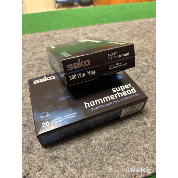 SAKO .300 WIN MAG HAMMERHEAD 180GRAINS (PAR 2 BOITES)