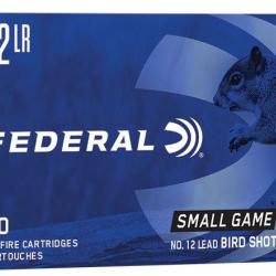 Cartouches Federal Calibre 22Lr A Grenaille Bird Shot Pb 12