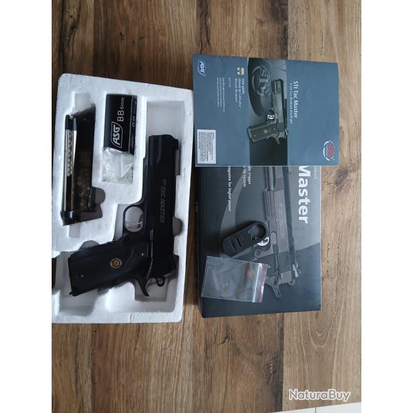 R�plique Airsoft STI Tac Master 6mm GBB + chargeurs + billes