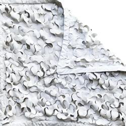Filet camouflage S-Cut Steel blanc 4&times;4 m - Protection ombrag&eacute;e