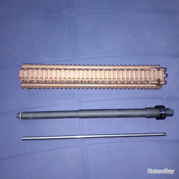 Ensemble garde main daniel defense +canon externe + canon  interne