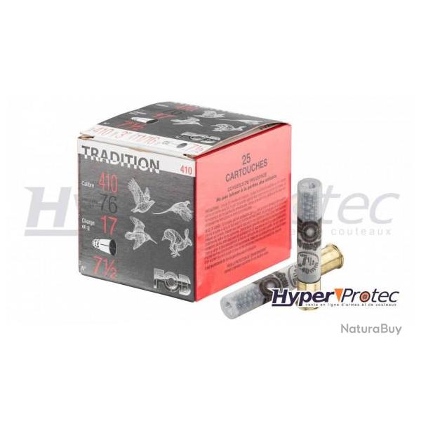 Cartouche 410 Magnum Fob Tradition N�7.5
