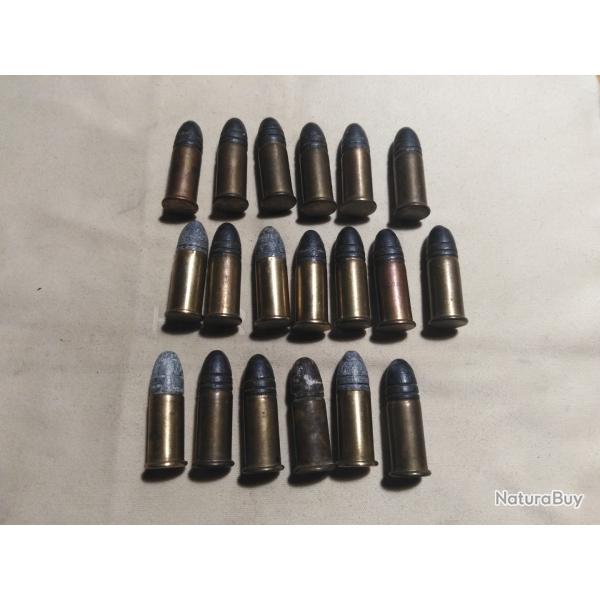 19 cartouches 320 bulldog 7m/m percussion centrale