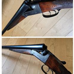 Fusil juxtapos&eacute; Anglais Charles Osborne & Co en Calibre 12/65 mm