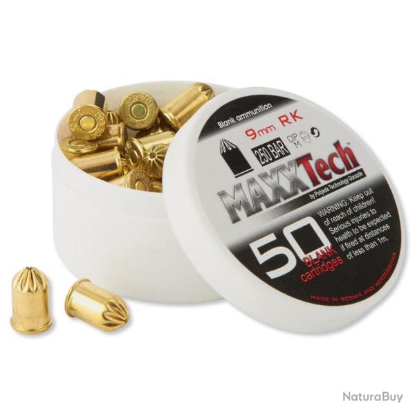 MUNITION 380 REVOLVER BLANC BTE DE 50 - MAXXTECH
