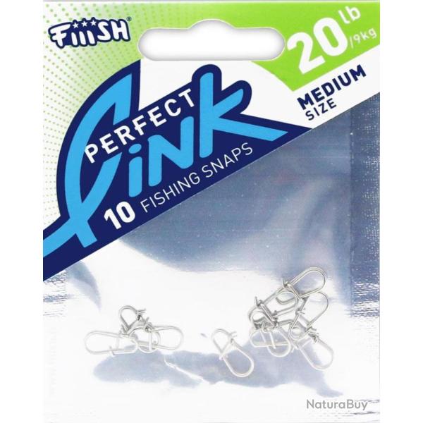 AGRAFES PERFECT LINK X10 - 20LBS - FIIISH