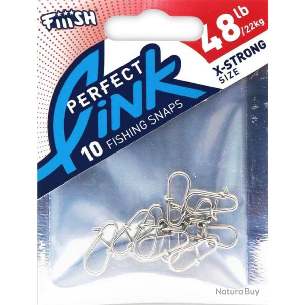 AGRAFES PERFECT LINK X10 - 45 LBS - FIIISH