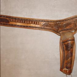 ceinturon western avec holster pour une arme