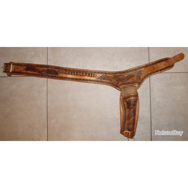 ceinturon western avec holster pour une arme