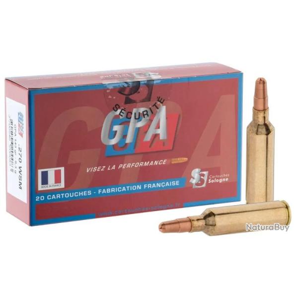 Balles de chasse Sologne GPA 270 WSM - 143 Gr
