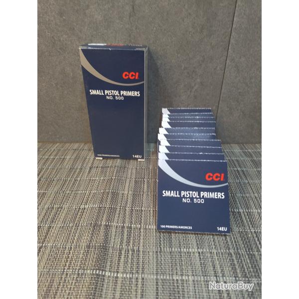Amorce CCI small pistolet primers NO. 500