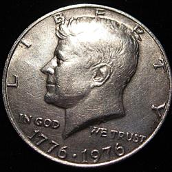 U.S.A piece de half dollar Kennedy 1776-1976 ttb diametre 30 mm