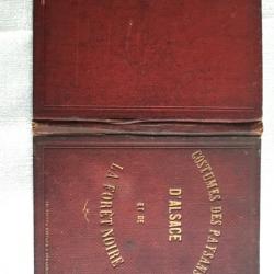 COSTUMES DES PAYSANS D'ALSACE ET DE LA FOR&Ecirc;T NOIRE - EDIT FIETTA &Agrave; STRASBOURG - FIN 19&deg; SIECLE