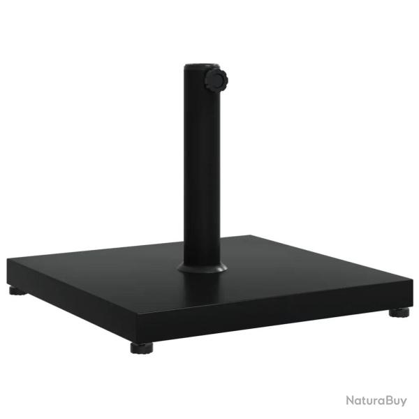Base de parasol carr� 45 x 45 x 35,5 cm avec adaptateurs 32/38/48 mm en acier noir 02_0047473