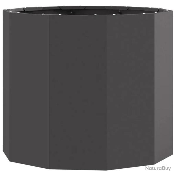 Jardini�re ronde ext�rieur pratique moderne 60 x 60 x 50 cm en acier noir 02_0052999