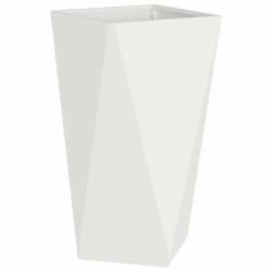 Jardini&egrave;re rectangulaire moderne pour ext&eacute;rieur 40 x 40 x 75 cm r&eacute;sistante aux intemp&eacute;ries en acier