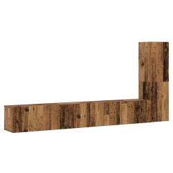 Lot de 3 meubles TV muraux modernes 100 x 30 x 30 cm grand espace de rangement design en bois d'ing