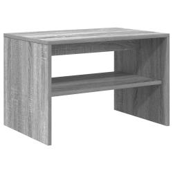 Meuble TV polyvalent transformable table basse 60 x 40 x 40 cm en bois d'ing&eacute;nierie gris 02_0051224