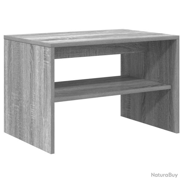 Meuble TV polyvalent transformable table basse 60 x 40 x 40 cm en bois d'ing�nierie gris 02_0051224