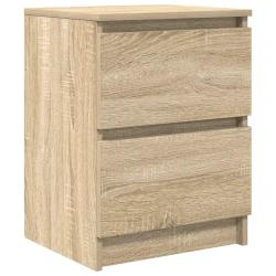 Meuble TV moderne avec grande capacit&eacute; de rangement 40 x 35 x 54 cm en bois d'ing&eacute;nierie ch&ecirc;ne sono