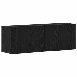 Lot de 2 meubles TV muraux modernes pratiques rangement 120 x 30 x 41 cm en bois d'ing&eacute;nierie ch&ecirc;ne