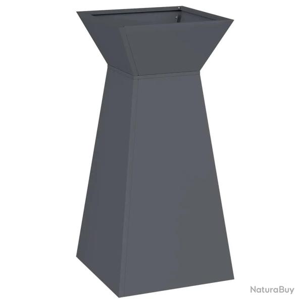 Jardini�re � pilier ext�rieure moderne durable 35 x 35 x 73 cm en plastique anthracite 02_0052400