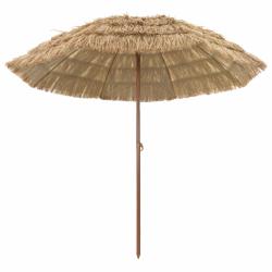 Parasol de plage rectangulaire l&eacute;ger moderne jardin 255 x 255 x 255 cm en polyester naturel 02_0058