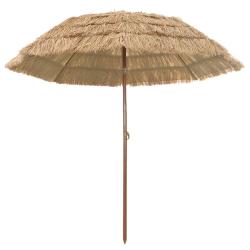 Parasol de jardin rond r&eacute;glable inclinaison 255 x 255 x 255 cm en polypropyl&egrave;ne naturel 02_0058866