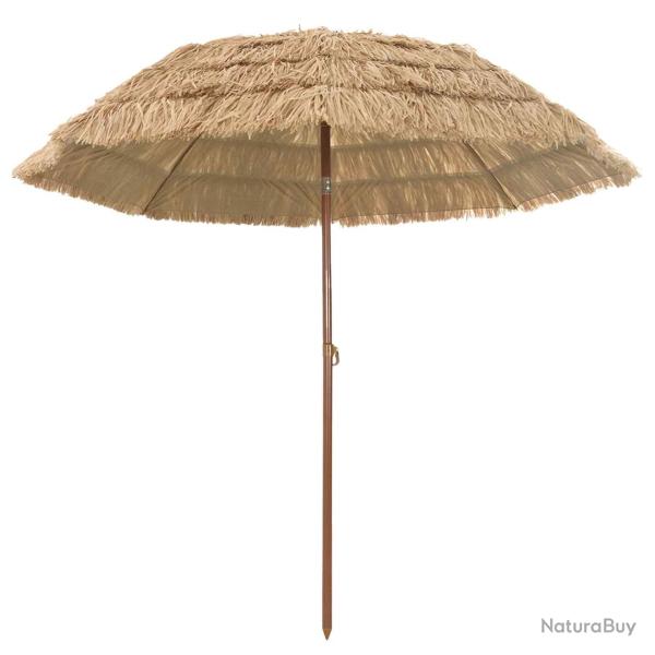 Parasol de jardin rond r�glable inclinaison 255 x 255 x 255 cm en polypropyl�ne naturel 02_0058866