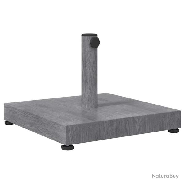 Base de parasol carr�e moderne jardin terrasse 45 x 45 x 31,5 cm stabilit� robuste en acier gris fo