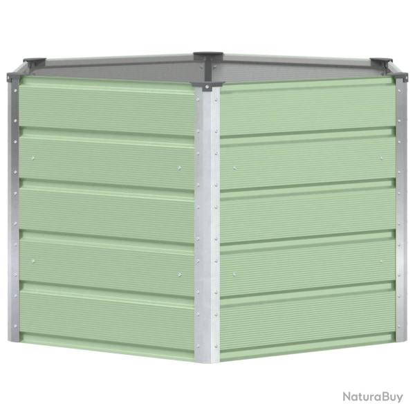 Jardini�re hexagonale design moderne ext�rieure 129 x 129 x 75 cm en acier vert pastel 02_0059255