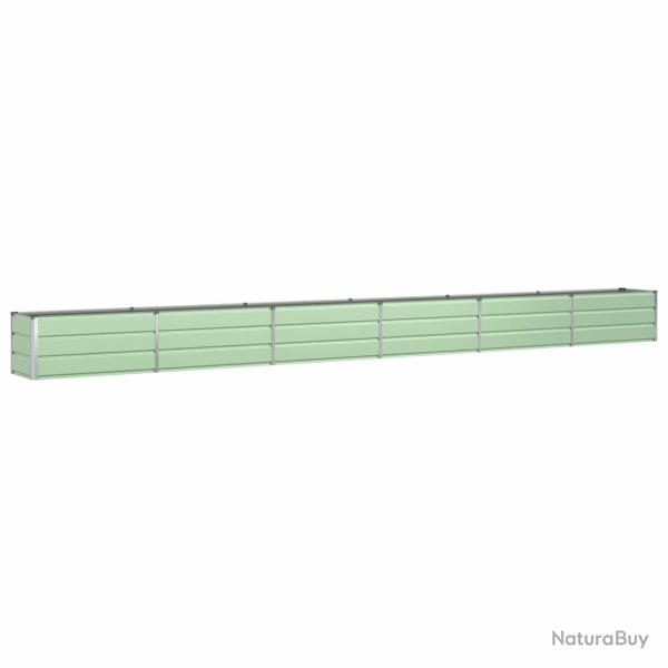 Jardini�re vert pastel moderne ext�rieur 480 x 50 x 45 cm en acier galvanis� 02_0059284