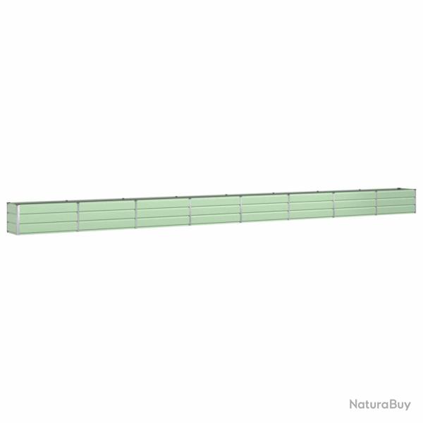 Jardini�re design moderne ext�rieur 480 x 50 x 45 cm en acier galvanis� vert pastel 02_0059285