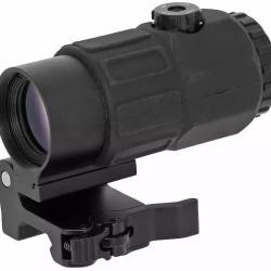 Magnifier zoom X5 attache rapide QD pour rail picatinny