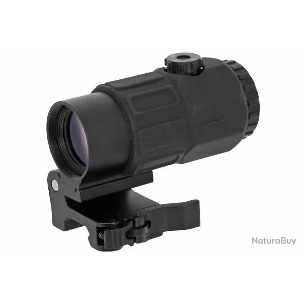 Magnifier zoom X5 attache rapide QD pour rail picatinny