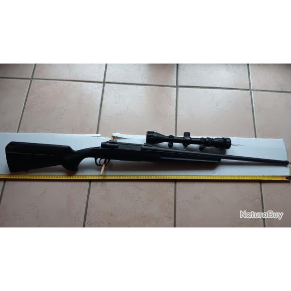 Vente Carabine a verrou Savage axis Gaucher cal.243win  + lunette weaver 3-9x40