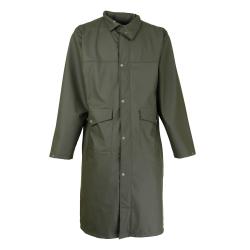 Prix de d&eacute;part &agrave; 1� !! Manteau long impersoft avec carnier Kaki Percussion Kaki Taille 3XL