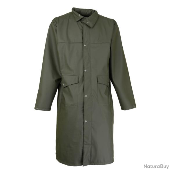 Prix de d�part � 1� !! Manteau long impersoft avec carnier Kaki Percussion Kaki Taille 3XL
