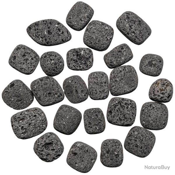 Pierres roul�es pierre de lave - 1.5 � 2.5 cm - Lot de 4