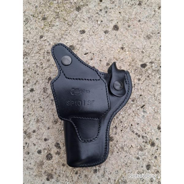 Holster Scorpion cuir v�ritable SP101 "3 pouces"