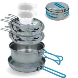 Popote Inox 2 Personnes Frendo - Kit Cuisine Camping Complet
