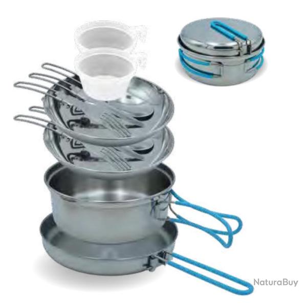 Popote Inox 2 Personnes Frendo - Kit Cuisine Camping Complet