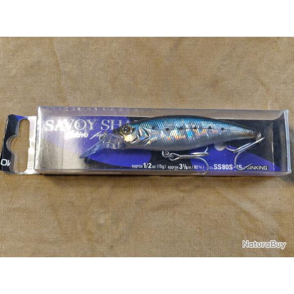 Leurre Owner Savoy Shad 80mm 15g coloris Blue Back - HILMAR SUPER DESTOCK !!!