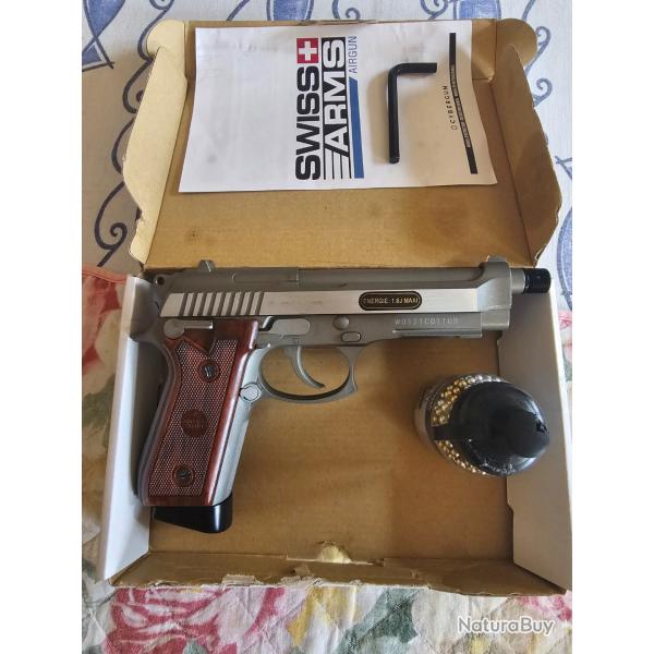 Vend suisse arms , bbs 4,5 sans sparclettes mais avec 1 biberon de billes 4,5.