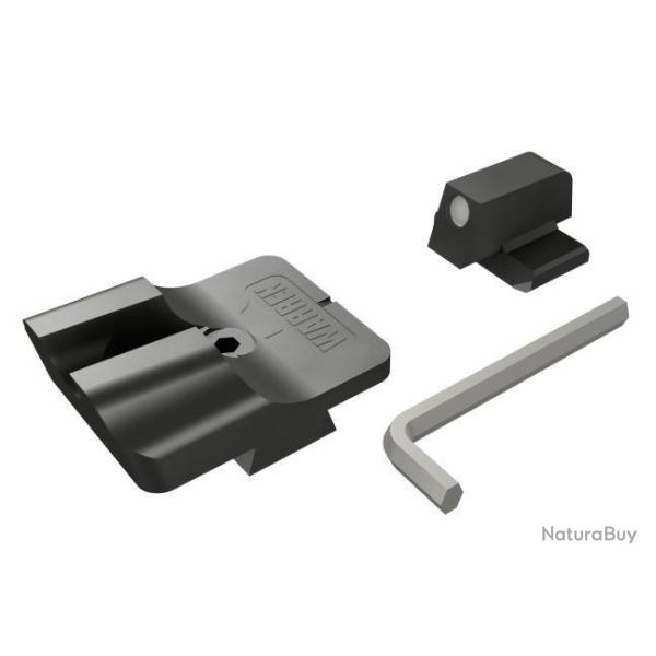 VENTE FLASH - Hausse noire WARREN et guidon point blanc CANIK pour TP9