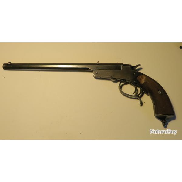 Pistolet calibre .22 LR monocoup, canon long, CAT De