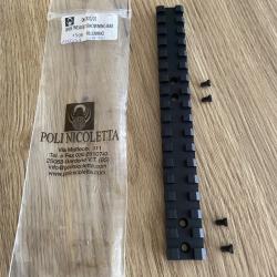 Embase longue type Weaver avec vis Browning BAR Aluminium 175mm